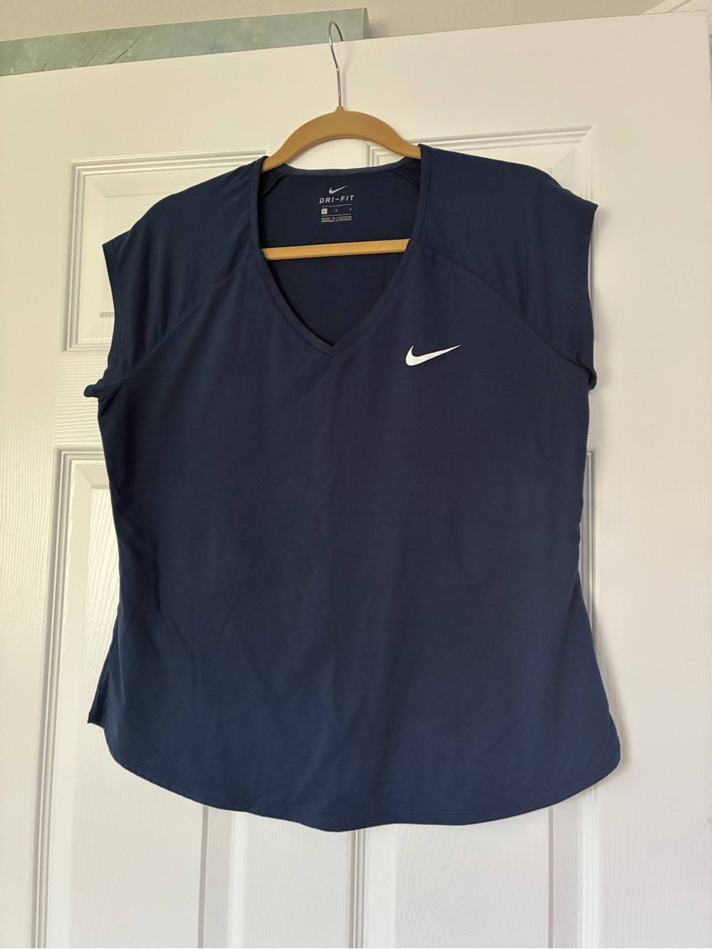Nike Navy Dri-FIT V-Neck Women's Athletic Tank